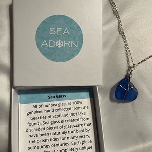 Sea glass necklace from the beaches of Scotland.